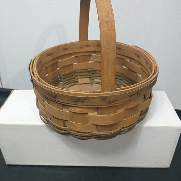 Longaberger 1985 Green Christmas COOKIE Basket - Picture 4 of 12